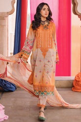 3-PC Unstitched Chunri Embroidered Lawn Collection CH4-09
